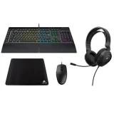 CORSAIR K55 PRO RGB Clavier - M55 Souris - HS35 V2 Casque - MM250 XL Noir