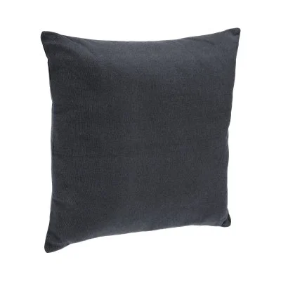 Coussin déhoussable en Coton Gris foncé 38 x 38 cm