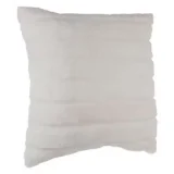 Coussin déhoussable en Fourrure Blanche 45 x 45 cm