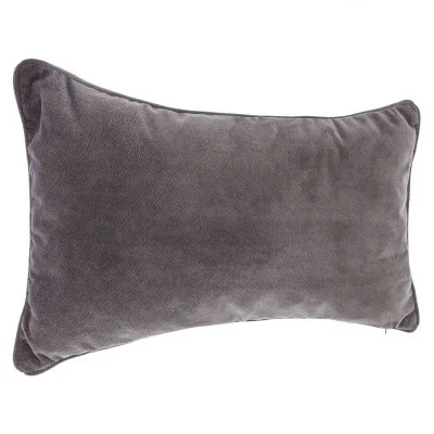 Coussin déhoussable Gris foncé 30 x 50 cm