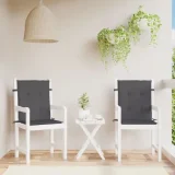 VIDAXL Coussins de chaise de jardin 2 pcs Anthracite 100x50x3 cm