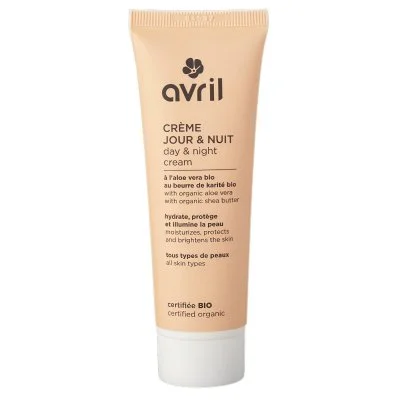 Crème jour et nuit à l'aloé vera et beurre de karité Avril