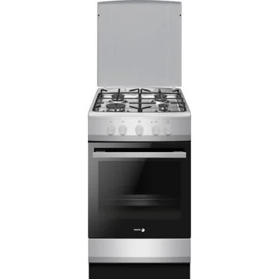 Cuisinière à gaz - FAGOR-FACG202S - 4 foyers - 74 L - 50 x 60 cm - Silver