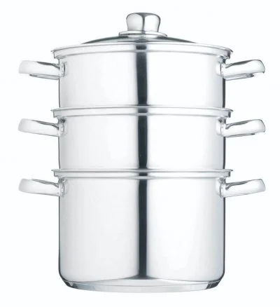 Cuit-Vapeur 3 Etages 20cm Steamer Kitchen Craft