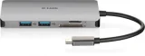 D LINK D-link d-link usb-c 8-en-1 hdmi sd /microsd noir