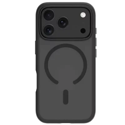 DBRAMANTE1928 Coque MagSafe pour iPhone 17 Pro Grenen Antichoc Certifié GRS Noir