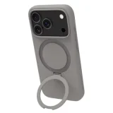 DBRAMANTE1928 Coque MagSafe pour iPhone 17 Pro Roskilde Kickstand avec Anneau Support Gris
