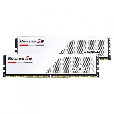 DDR5 G.Skill RipJaws S5 Blanc - 32 Go (2 x 16 Go) 6000 MHz - CAS 30