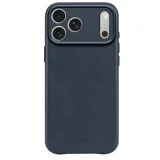 DECODED Coque pour iPhone 17 Pro Max MagSafe en Cuir Antichocs Bleu