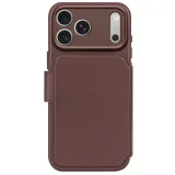 DECODED Étui Folio pour iPhone 17 Pro Max MagSafe en Cuir avec Coque Détachable Marron
