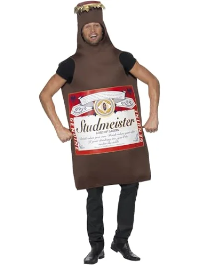 Déguisement de bouteille de bière Studmeister - marron