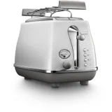 DELONGHI Grille-pain 2 fentes Blanc - Icona Capitals - CTOC2103.W