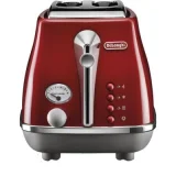DELONGHI Grille-pain 2 fentes Rouge - Icona Capitals - CTOC2103.R