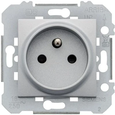 Delta viva prise de courant 2P+T silver SIE003971 - Siemens