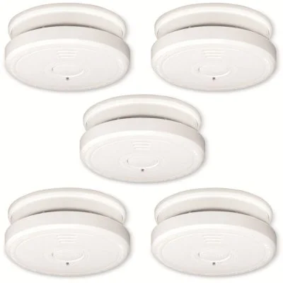 Détecteur de fumée, pack de 5 Alecto SA20 5X Blanc