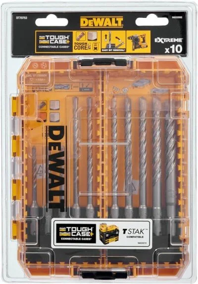 DeWALT Marteau perforateur SDS-plus-Set 10 pièces. - DT70753-QZ