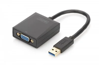 DIGITUS 70840 Adaptateur USB 3.0 vers VGA Noir
