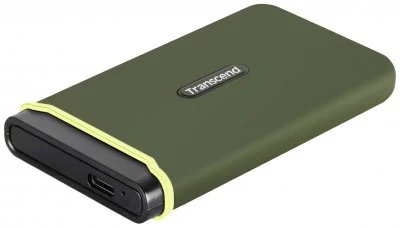Disque dur externe transcend esd380c 1 to vert militaire TS1TESD380C