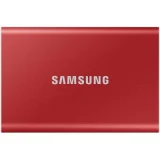 SAMSUNG Disque SSD externe portable T7 500go rouge métallique