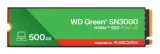 WESTERN DIGITAL Disque SSD interne - - WD Green SN3000 - 500 Go - PCIe Gen4 - M.2 2280
