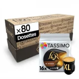 TASSIMO Dosette Café L'Or XL Intense - 5 paquets - 80 dosettes