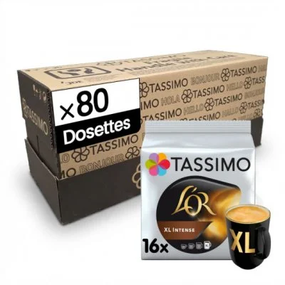 Dosette Tassimo Café L'Or XL Intense - 5 paquets - 80 dosettes