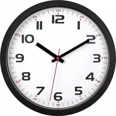 Dostmann 60.3050.01 à quartz Horloge murale 305 mm x 305 mm x 38 mm noir
