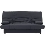 CONFORTEAM DREAM Banquette clic clac 3 places - Tissu gris anthracite - Slyle contemporain - L 190 x P 92 cm