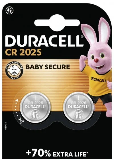 Duracell Blister 2 piles Lithium Cr2025