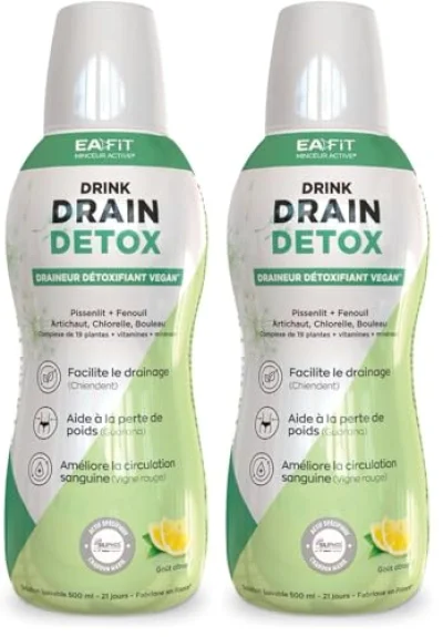 EAFIT Drain Detox - Pêche - 500ml