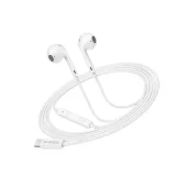 MAYAXESS Ecouteurs Filaires pour Samsung Galaxy S20 Fe USB-C avec Micro intégré Blanc