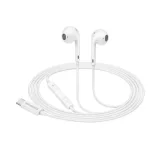 MAYAXESS Ecouteurs Filaires USB-C avec Micro intégré pour Samsung Galaxy S20 Blanc