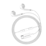 MAYAXESS Ecouteurs filaires USB-C pour Pixel 9a Blanc