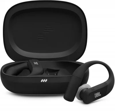 Ecouteurs sans fil JBL Endurance Peak 4 avec réduction active du bruit Noir et Gris