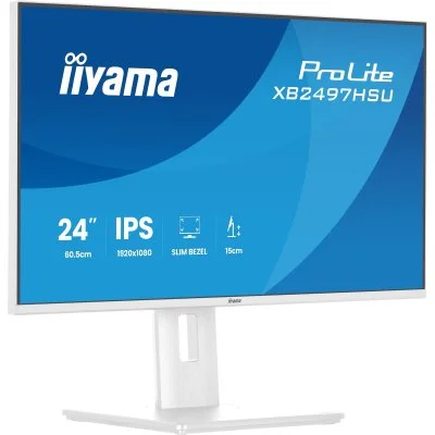 Ecran PC Iiyama XB2497HSU-W1 23.8"" FHD/120Hz/IPS/Pivot/HP/Blanc