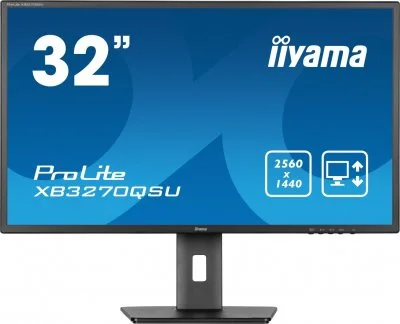 Ecran PC Iiyama XB3270QSU-B1 31.5"" QHD/100Hz/IPS/3ms/Pied reglable