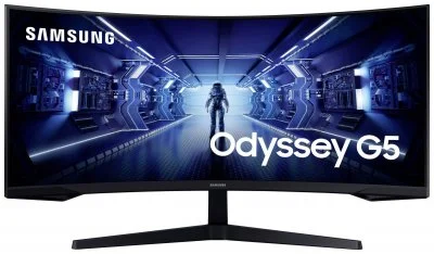 Ecran PC Samsung Odyssey G5 - G55T 34"" Incurvé UWQHD Noir