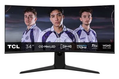 Ecran PC Tcl Gaming incurvé 34R83Q WQHD Qled Mini LED 170hz