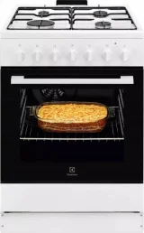 ELECTROLUX Cuisinière Gaz 4 foyers 60x60cm Multifonction LKK620010W
