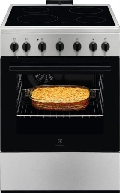 Electrolux Lkr620066x Cuisinière Electrique Céramique Noir, Acier Inoxydable A