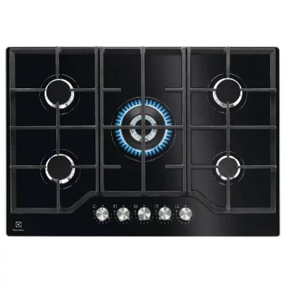 ELECTROLUX Plaque gaz KGG75362K 5 foyers , Puissance totale 10900w