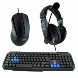 3GO Ensemble Gaming COMBODRILEH2 Espagnol Qwerty Noir Multicouleur