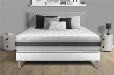 Ensemble matelas mémoire de forme + sommier 140x190 cm VITALIT - VITALMEMO BACK