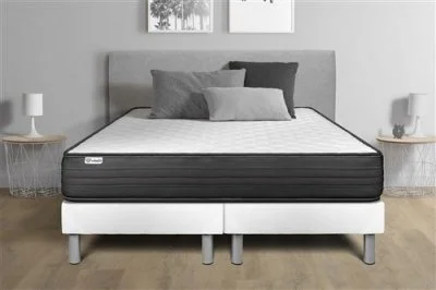 Ensemble matelas mémoire de forme + sommier 200x200 cm VITALIT - VITALPOWER
