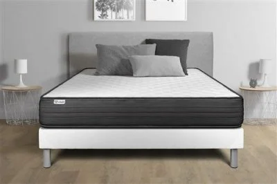 Ensemble matelas mousse polyuréthane à mémoire de forme + sommier 140x190 cm VITALIT - VITALPOWER