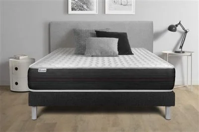 Ensemble matelas ressorts ensachés avec sommier 140x200 VITALSPRING