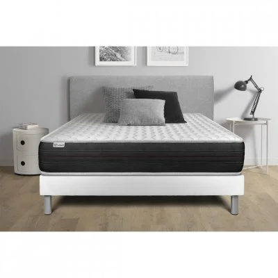 Ensemble matelas ressorts ensachés + sommier 90x190 cm VITALIT - VITALSPRING