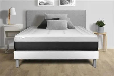 Ensemble matelas sommier vital form 140 x 200 cm - Couleur: Blanc - Blanc