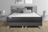 VITALIT Ensemble matelas sommier vitalpower 200 x 200 cm - Couleur: Gris - Gris