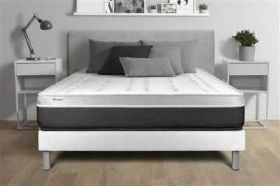 Ensemble Mousse à mémoire de forme 180x200cm kit Blanc